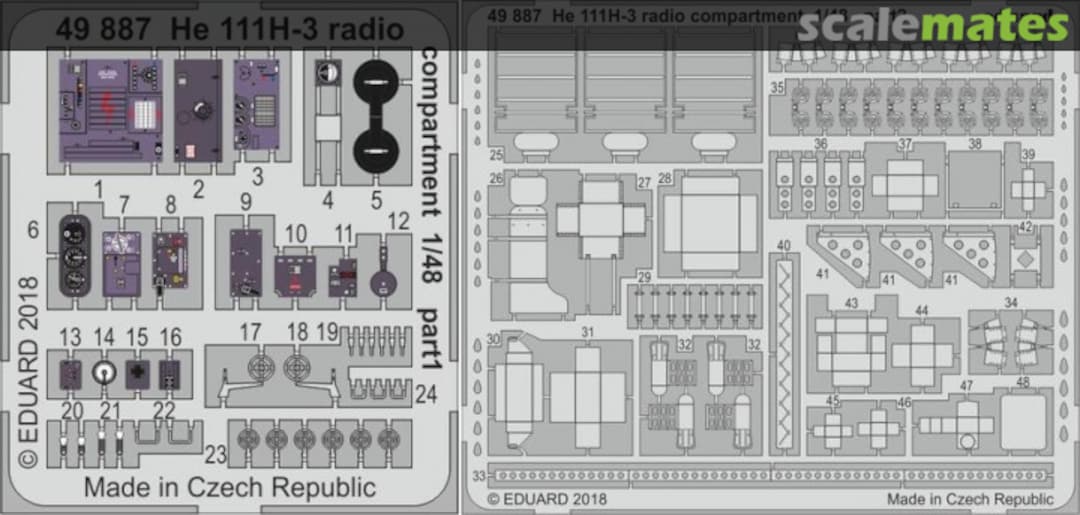 Boxart He 111H-3 radio compartment ICM 49887 Eduard