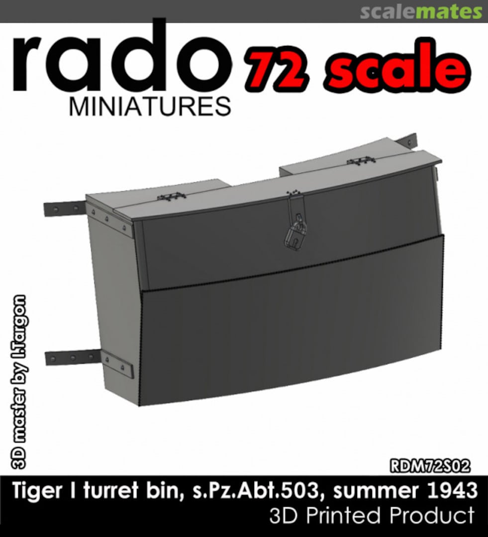 Boxart Tiger I Turret Bin (s.Pz.Abt. 503, Summer 1943) RDM72S02 Rado Miniatures