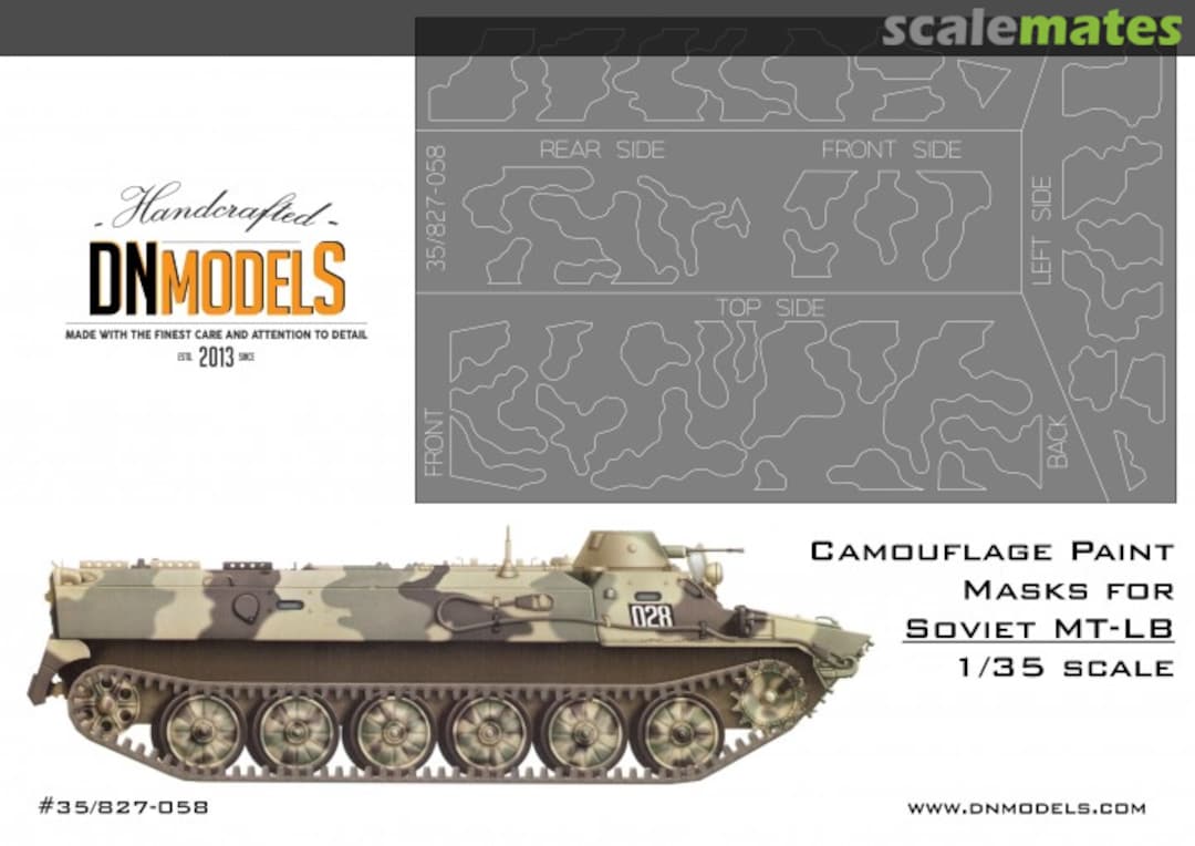 Boxart Camouflage Paint masks Soviet MT-LB 1/35 35/827-058 DN Models