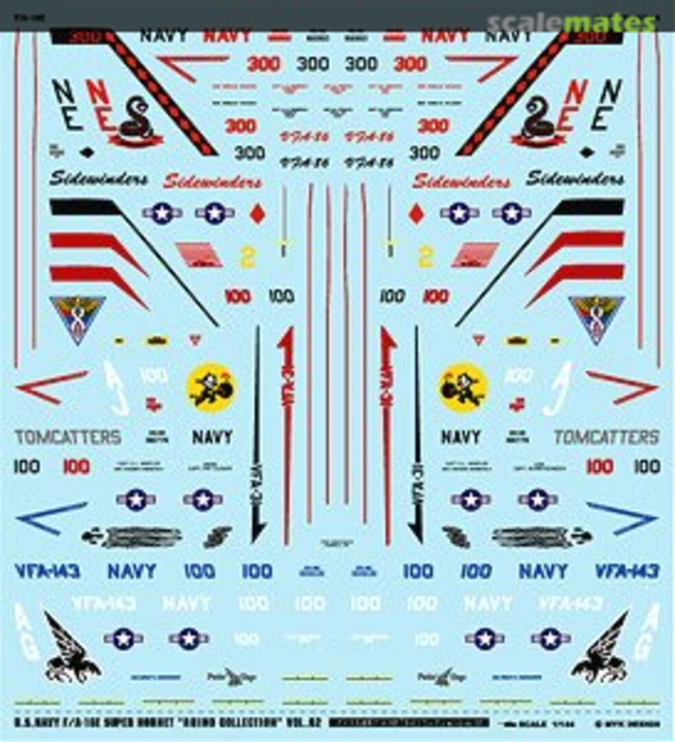 Boxart USN F/A-18E Super Horneto `Rhino Collection` Vol.02 A-445 MYK Design