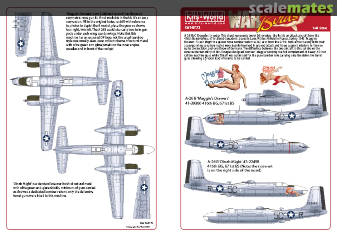 Boxart A-26 Douglas Invaders KW148172 Kits-World