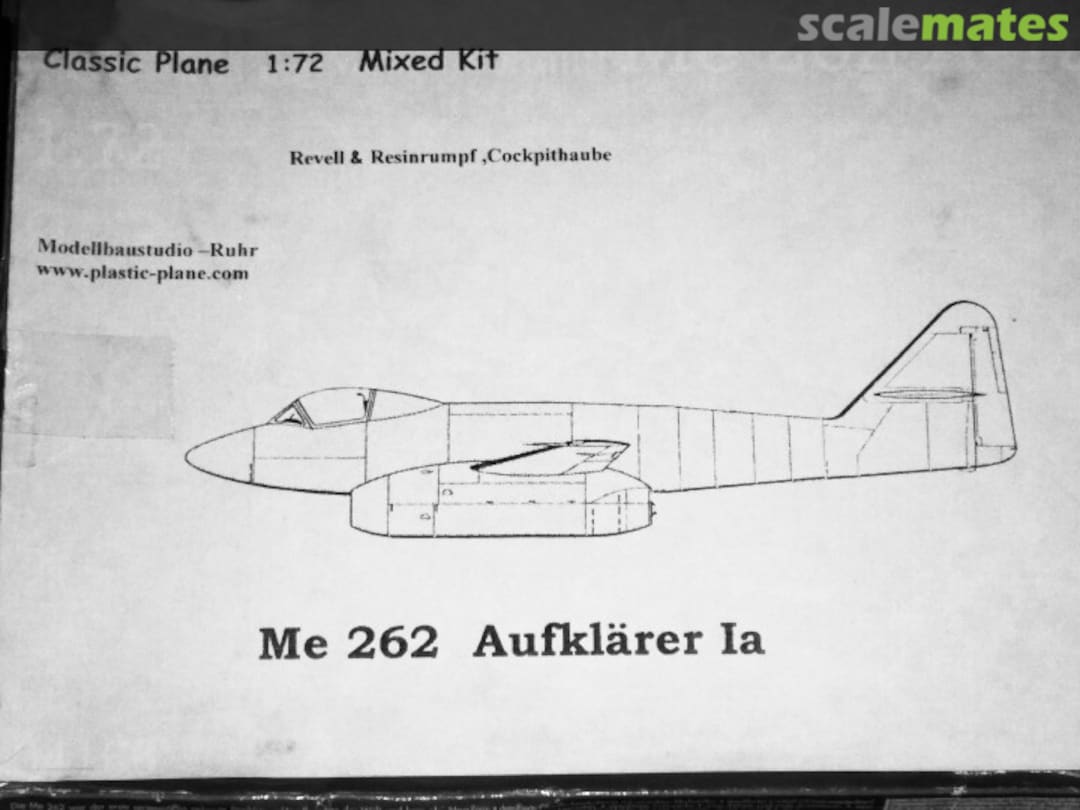 Boxart Messerschmitt me 262 Aufklärer Ia CPMx Classic Plane