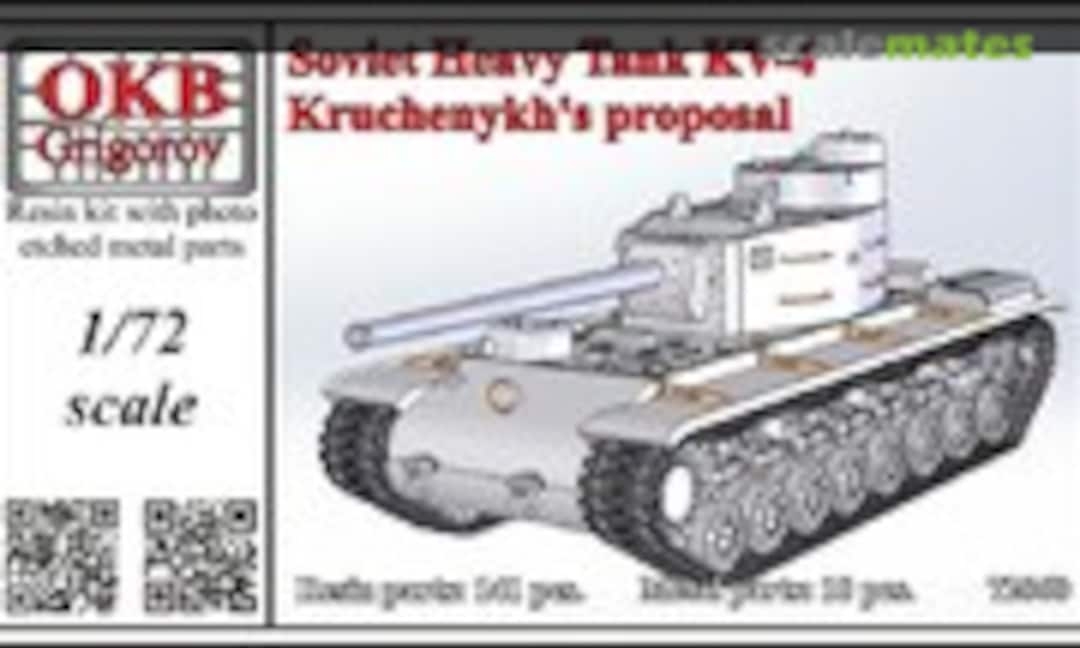 1:72 Soviet Heavy Tank KV-4, Kruchenykh's proposal (OKB Grigorov 72060)