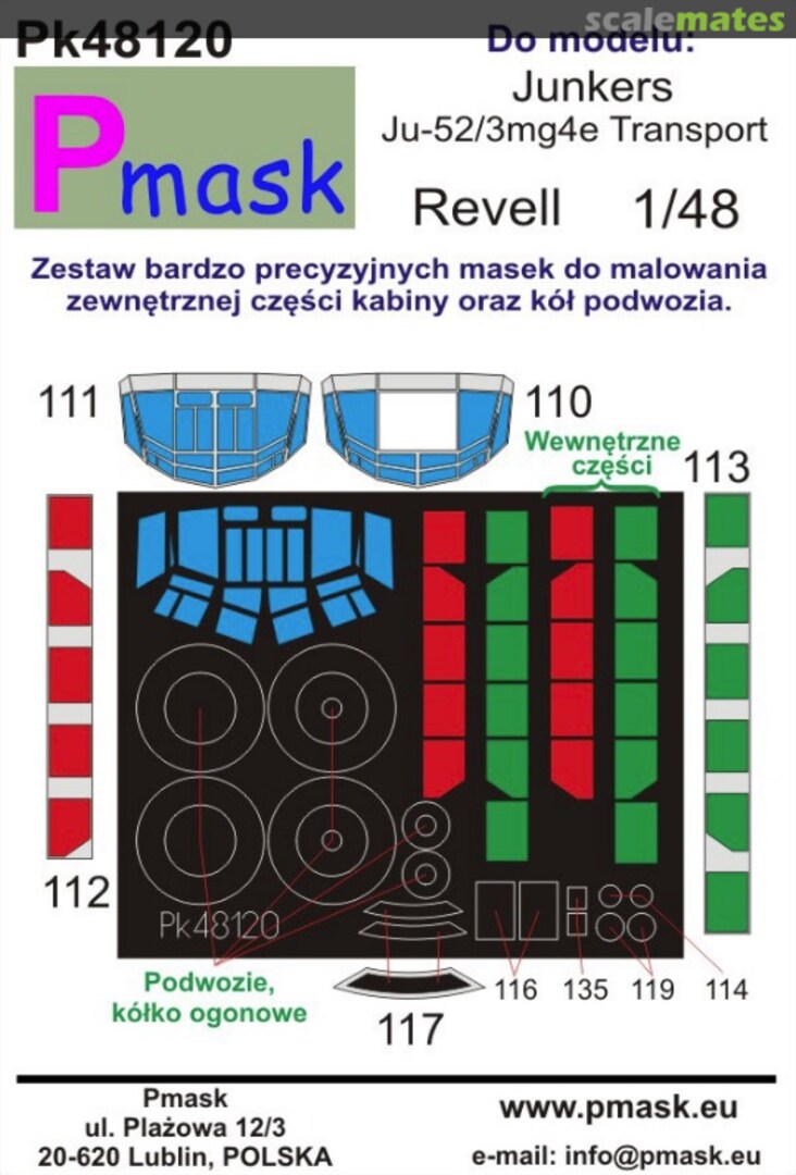 Boxart Junkers Ju-52/3mg4e Transport PK48120 Pmask