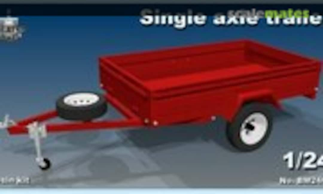 1:24 Single axle trailer (Balaton Modell BM2405)