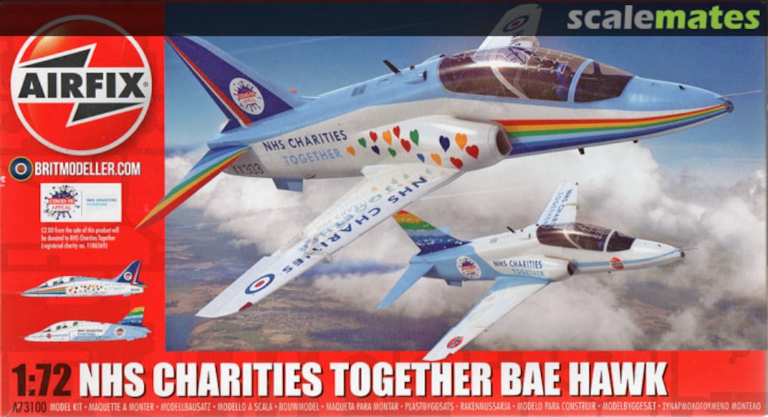 Boxart BAe Hawk - NHS Charities Together A73100 Airfix