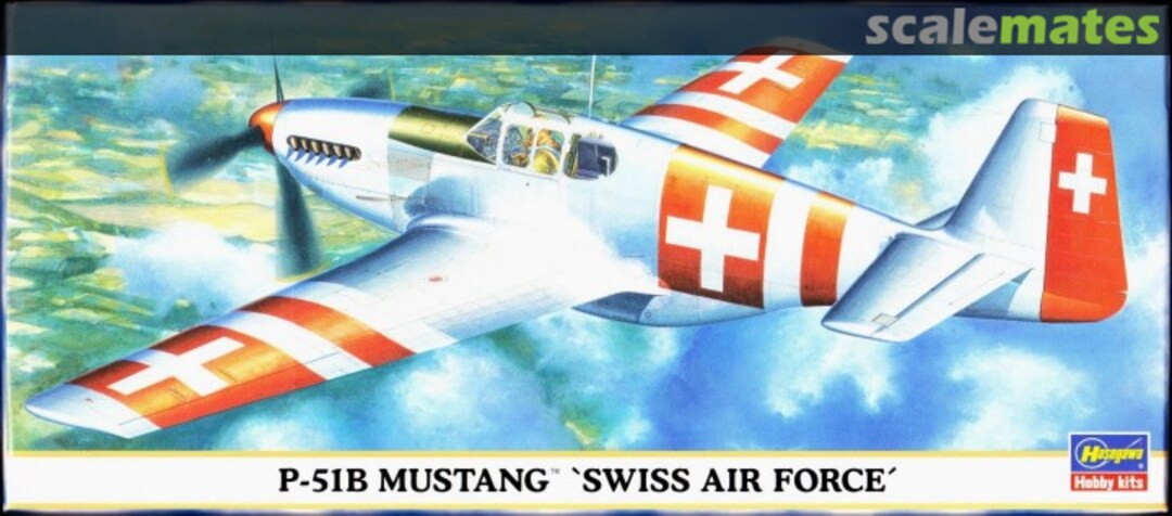 Boxart P-51B Mustang `Swiss Air Force´ 00685 Hasegawa