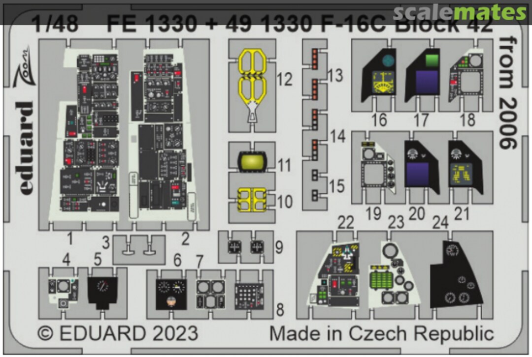 Boxart F-16C Block 42 from 2006 FE1330 Eduard