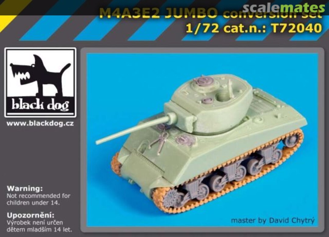 Boxart M4A3E2 Jumbo conversion set (Dragon) T72040 Black Dog