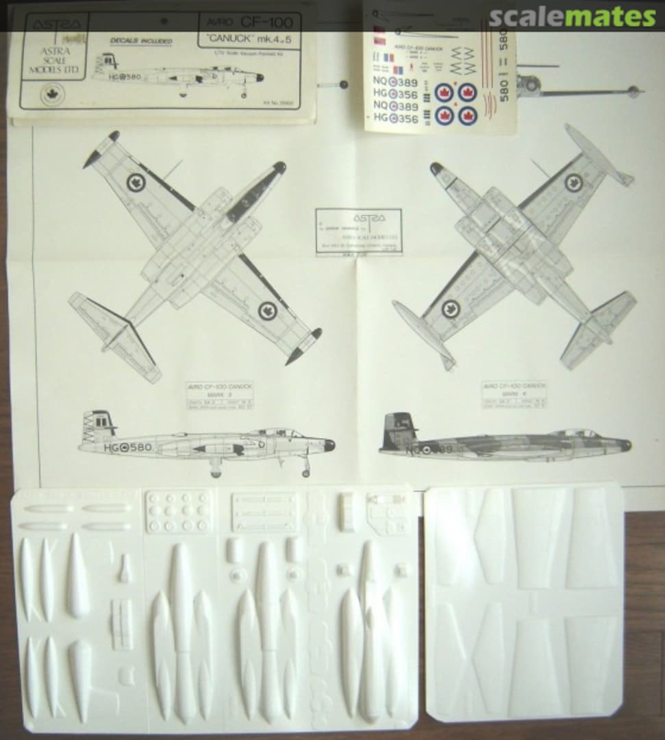 Boxart Avro CF-100 Canuck Mk.4 or Mk.5 72002 Astra