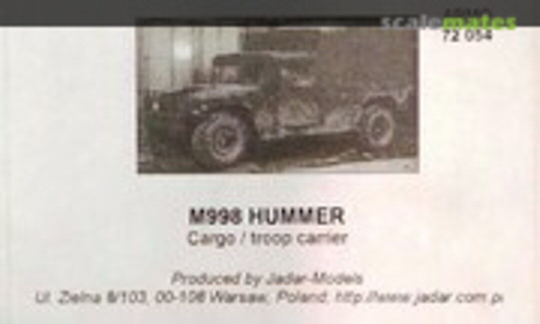 1:72 M998 Hummer (Armo 72054)