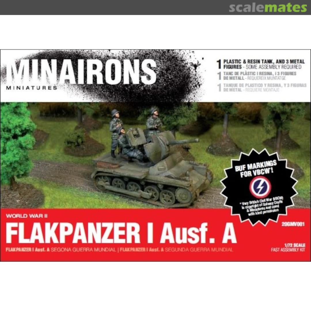 Boxart Flakpanzer I Ausf. A 20GMV001 Minairons Miniatures