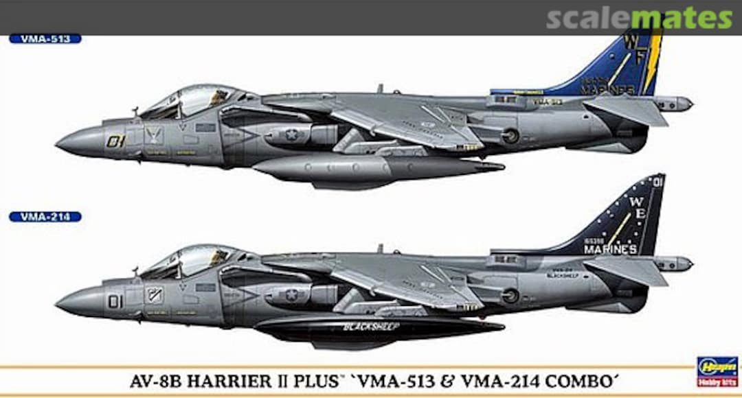 Boxart AV-8B Harrier II Plus `VMA-513 & VMA-214 Combo´ 00936 Hasegawa