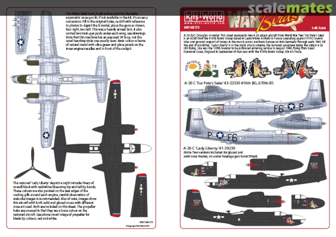 Boxart A-26 Douglas Invaders KW148173 Kits-World