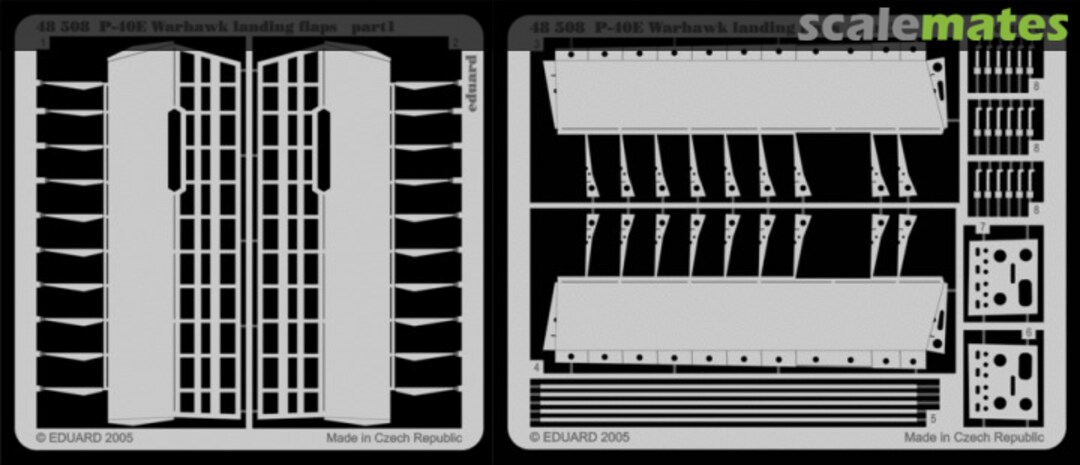 Boxart P-40E landing flaps 48508 Eduard