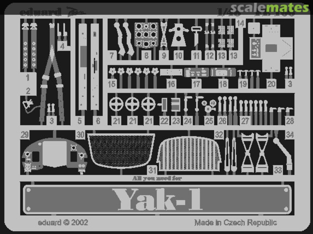 Boxart YAK-1 FE166 Eduard