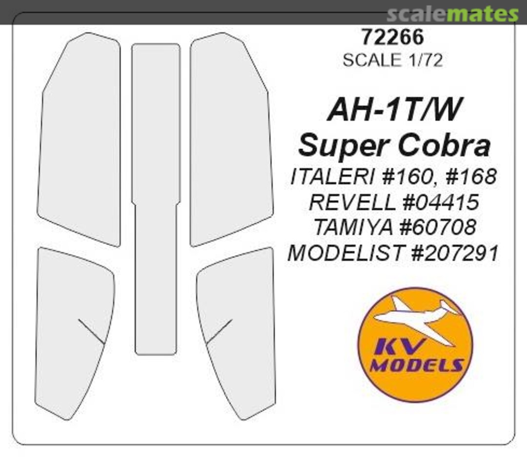 Boxart AH-1T/W Super Cobra painting mask 72266 KV Models