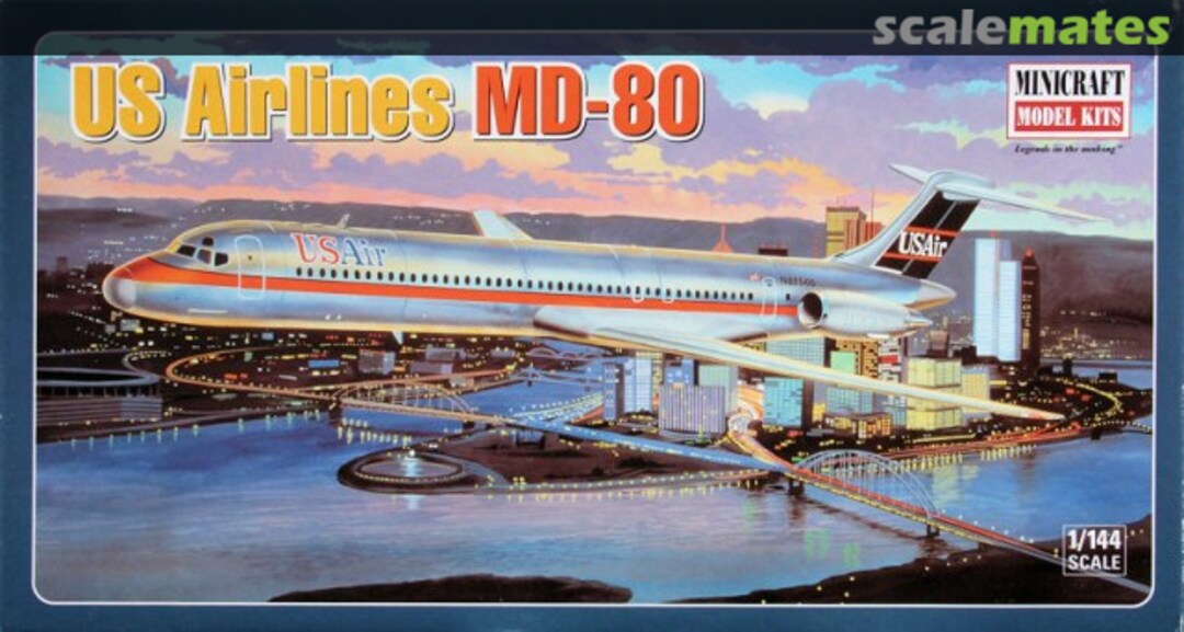 Boxart US Airlines MD-80 14493 Minicraft Model Kits