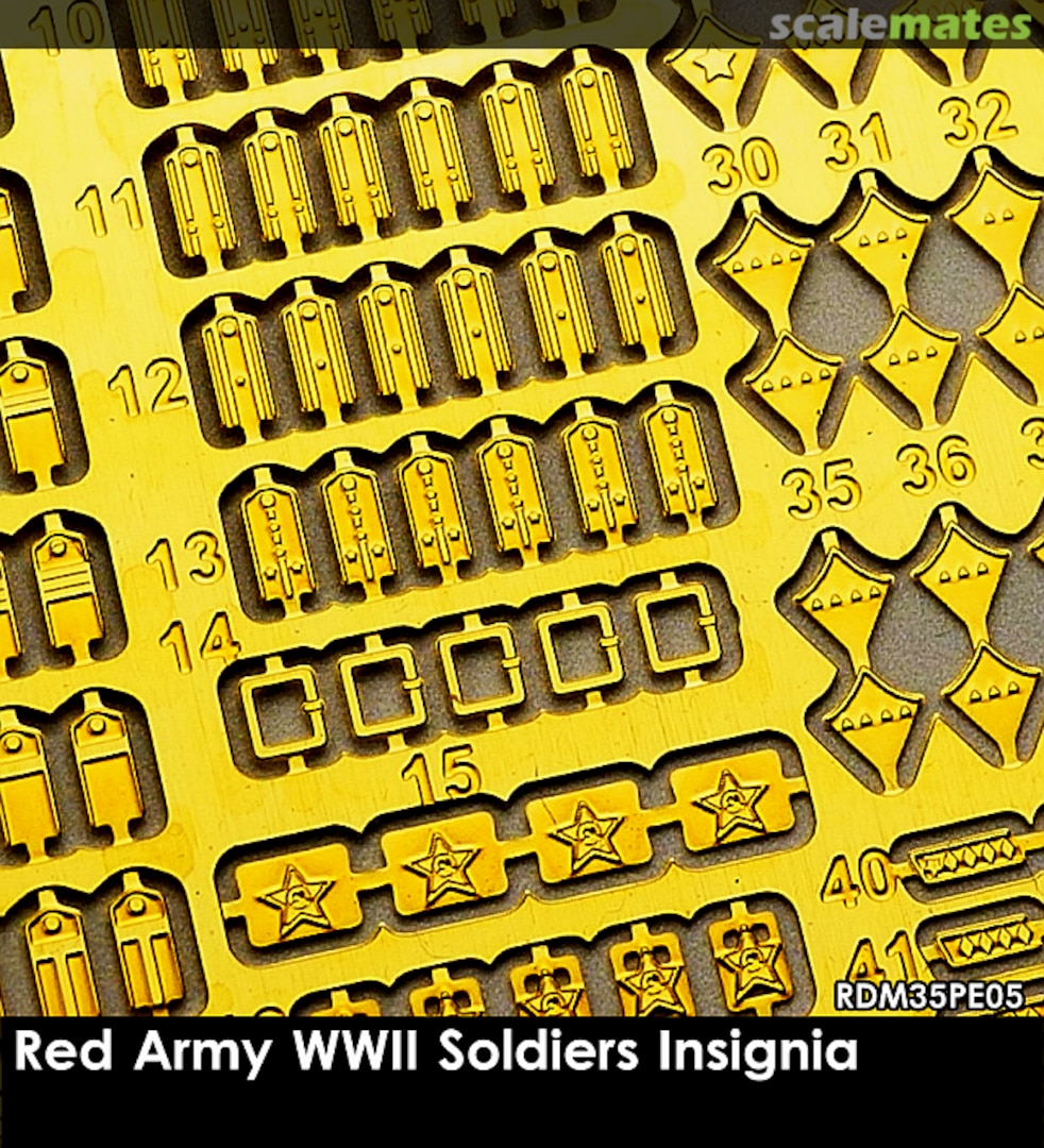 Boxart Red Army WWII Soldiers Insignia RDM35PE05 Rado Miniatures