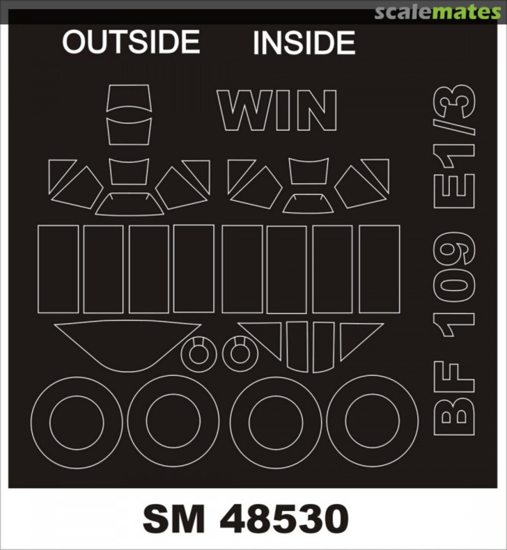 Boxart Bf 109E-1/3 WINGSY KITS SM48530 Montex