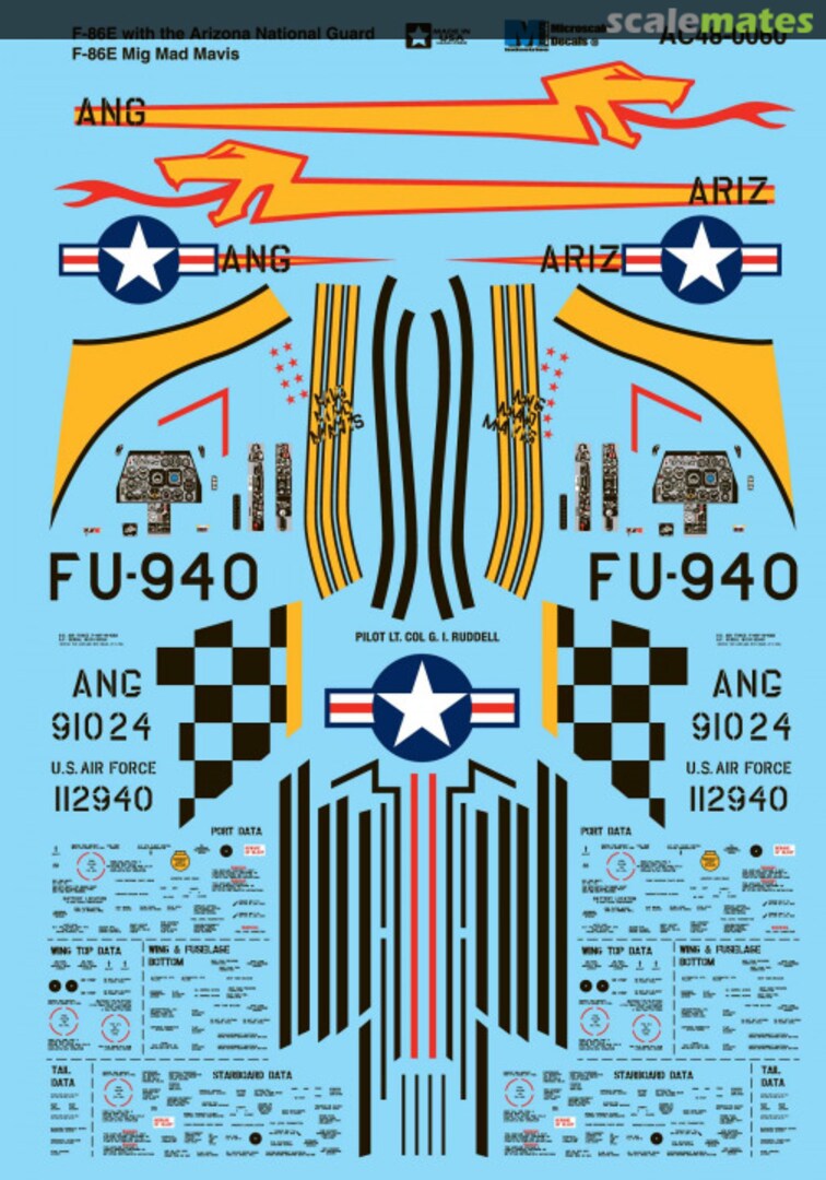 Boxart F-86E AC48-0060 Microscale