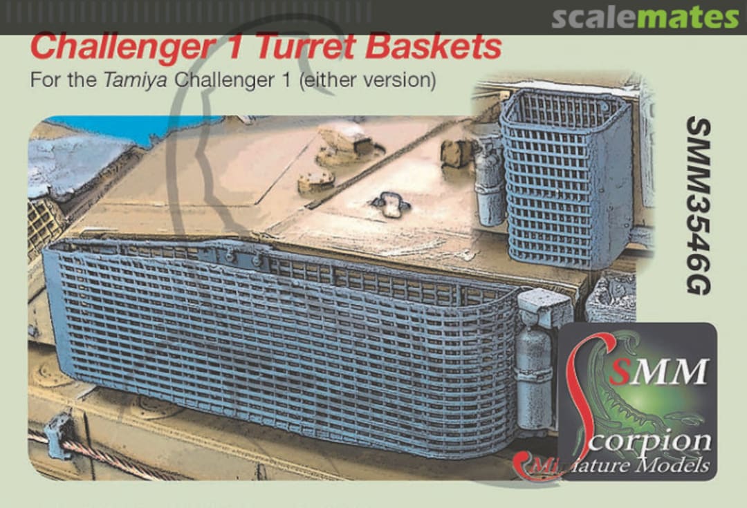 Boxart Challenger 1 Turret Baskets SMM3546G Scorpion Miniature Models