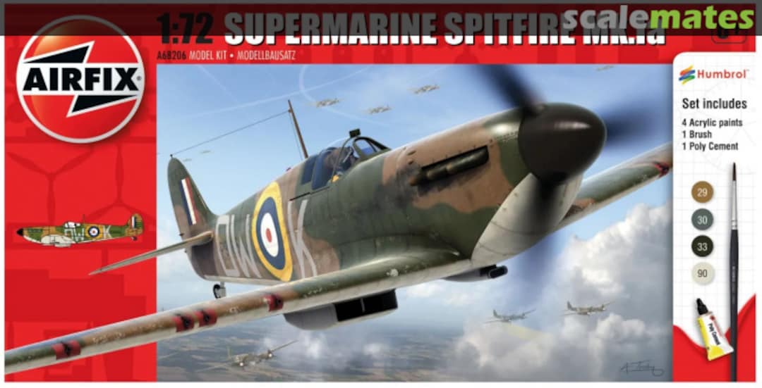 Boxart Supermarine Spitfire Mk.Ia A68206 Airfix