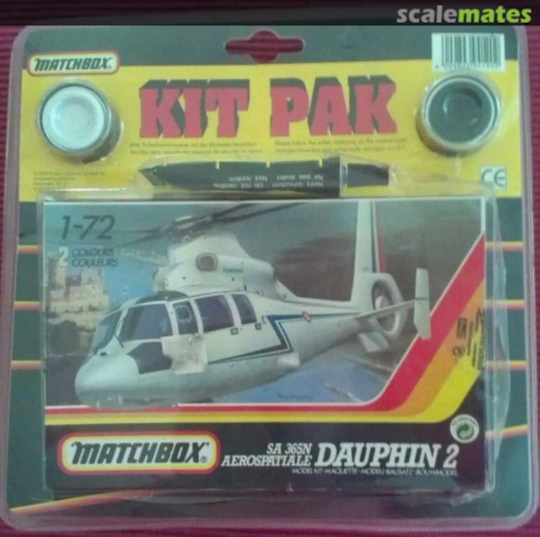 Boxart SA 365N Aerospatiale Dauphin 2 40038 Matchbox