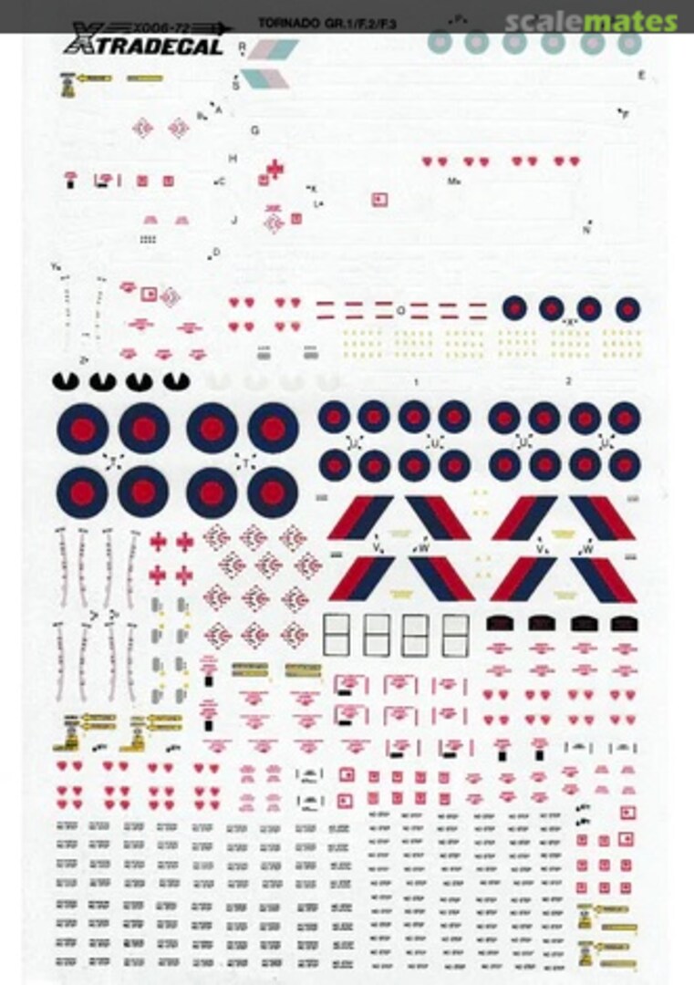 Boxart Panavia Tornado Stencil Data X72-006 Xtradecal