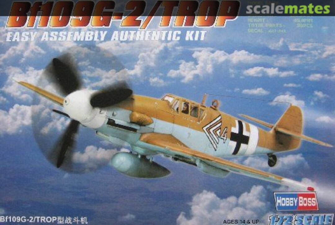 Boxart Bf109G-2/Trop 80224 HobbyBoss