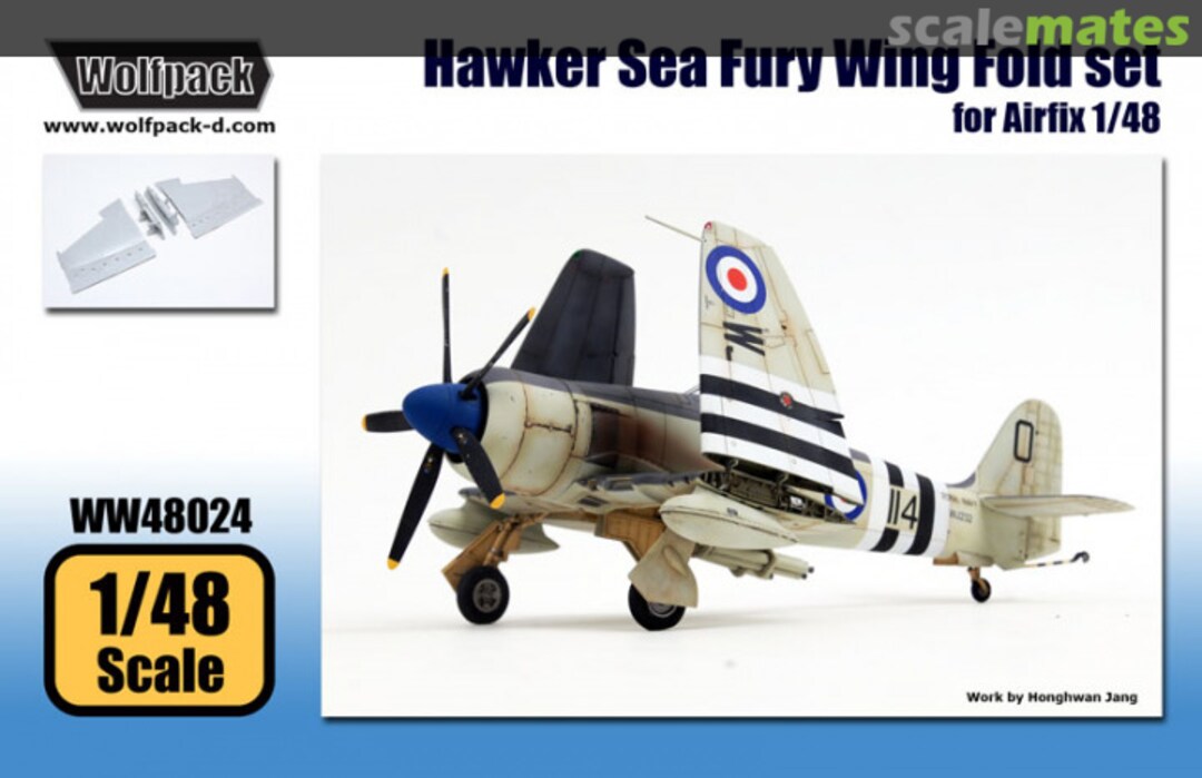 Boxart Hawker Sea Fury Wing Fold set WW48024 Wolfpack