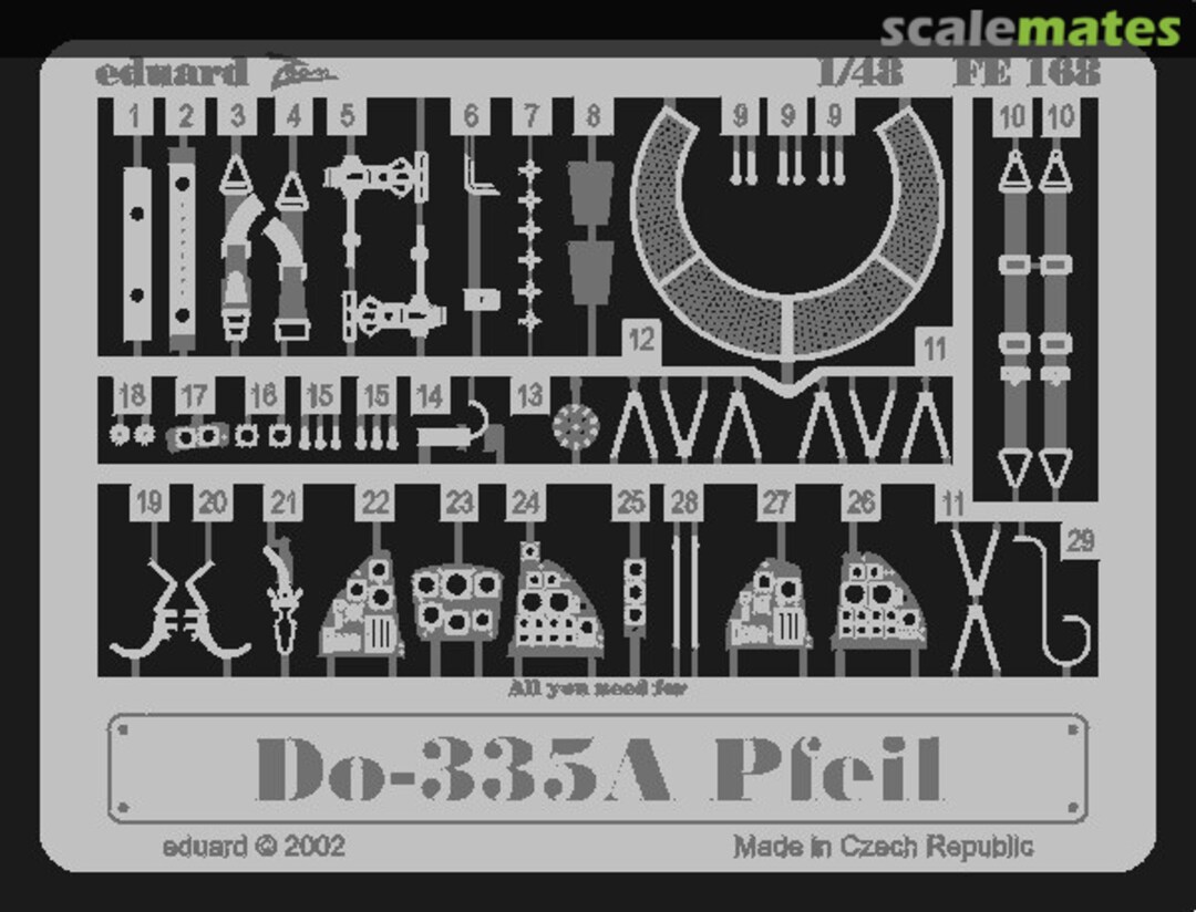 Boxart Do-335A Pfeil FE168 Eduard