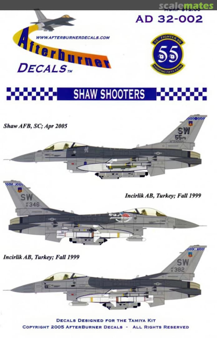 Boxart Shaw Shooters AD 32-002 Afterburner Decals