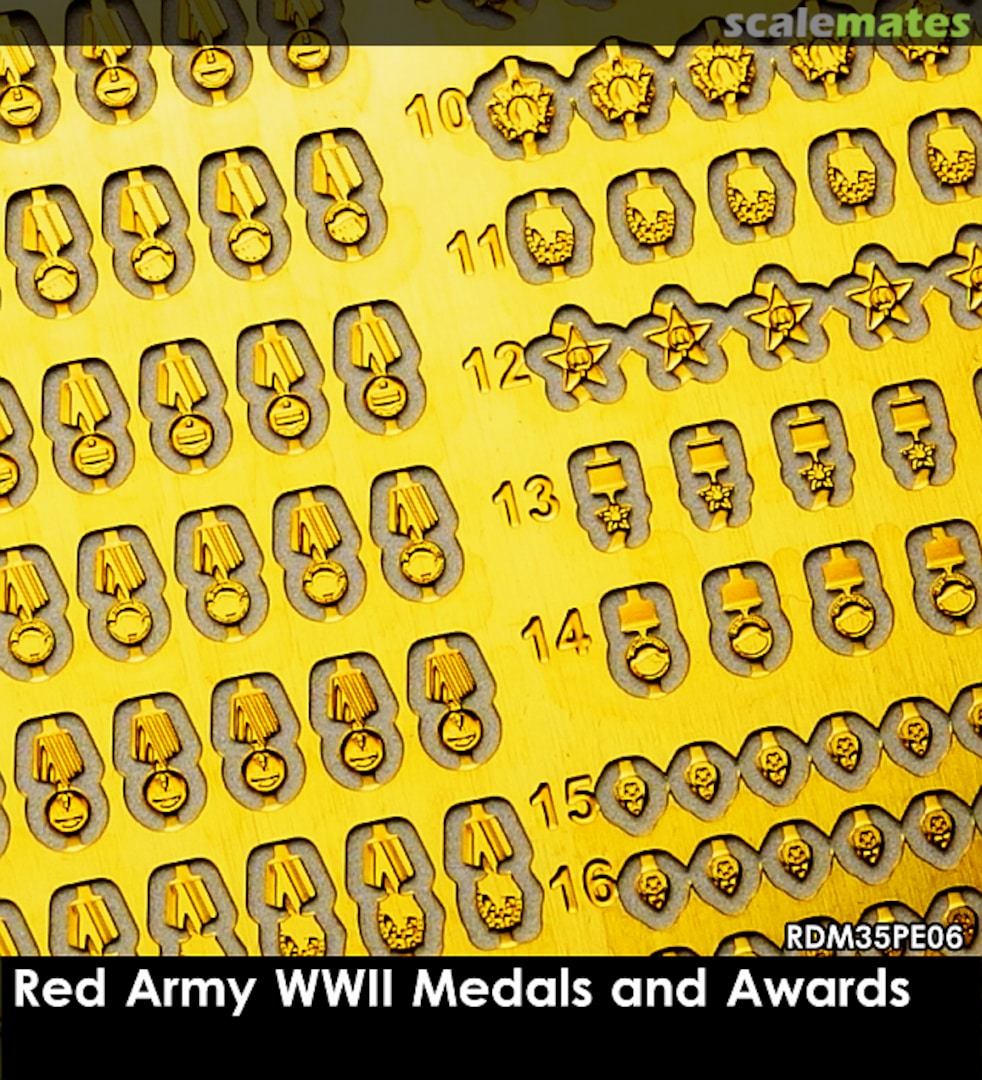 Boxart Red Army WWII Medals & Awards RDM35PE06 Rado Miniatures