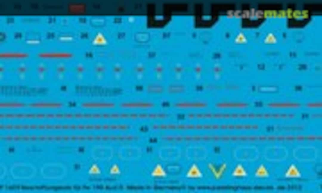 1:18 Stencils for FW 190 D, 21. Century planes (Peddinghaus-Decals EP 1609)