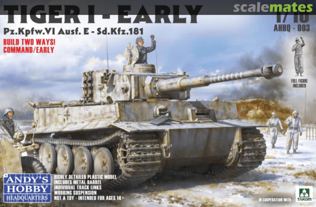 Boxart Tiger I Early Pz.Kpfw.VI Ausf. E AHHQ - 003 Andy's Hobby Headquarters