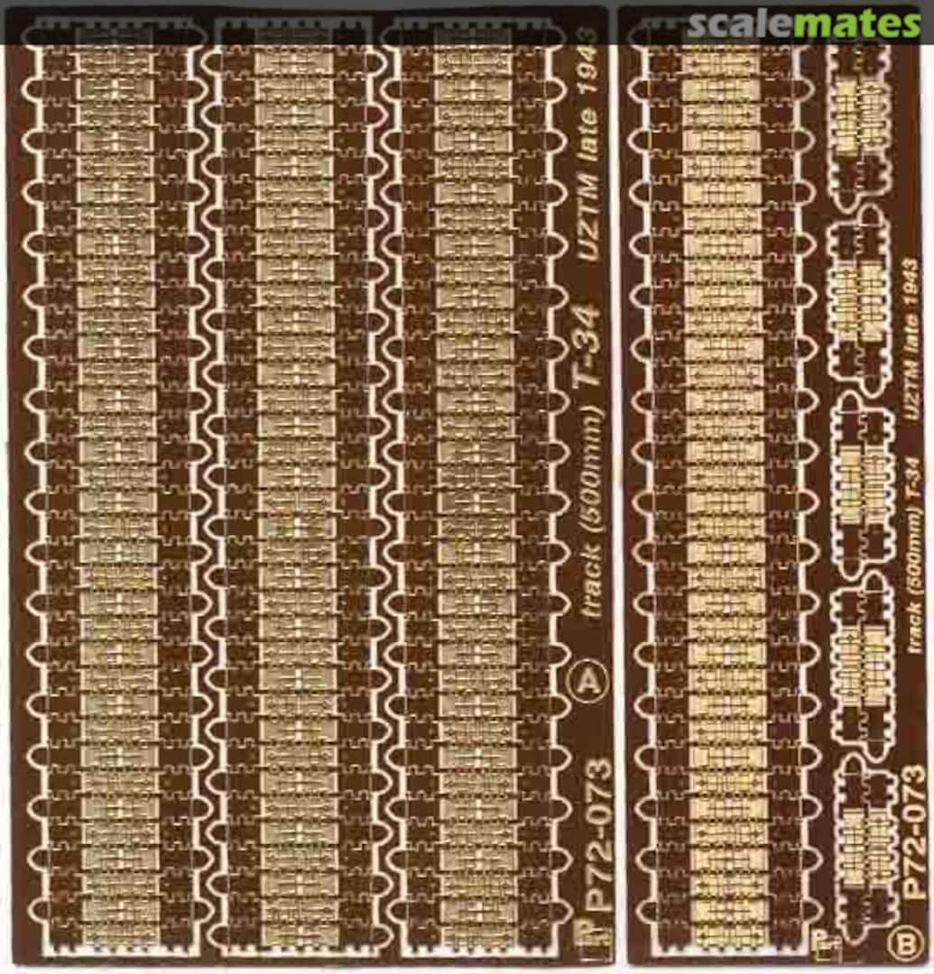 Boxart track T-34 500mm UZTM late 1943 P72-073 Part