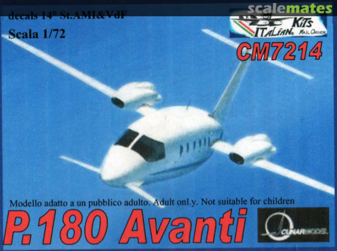 Boxart P.180 Avanti CM7214 Cunarmodel