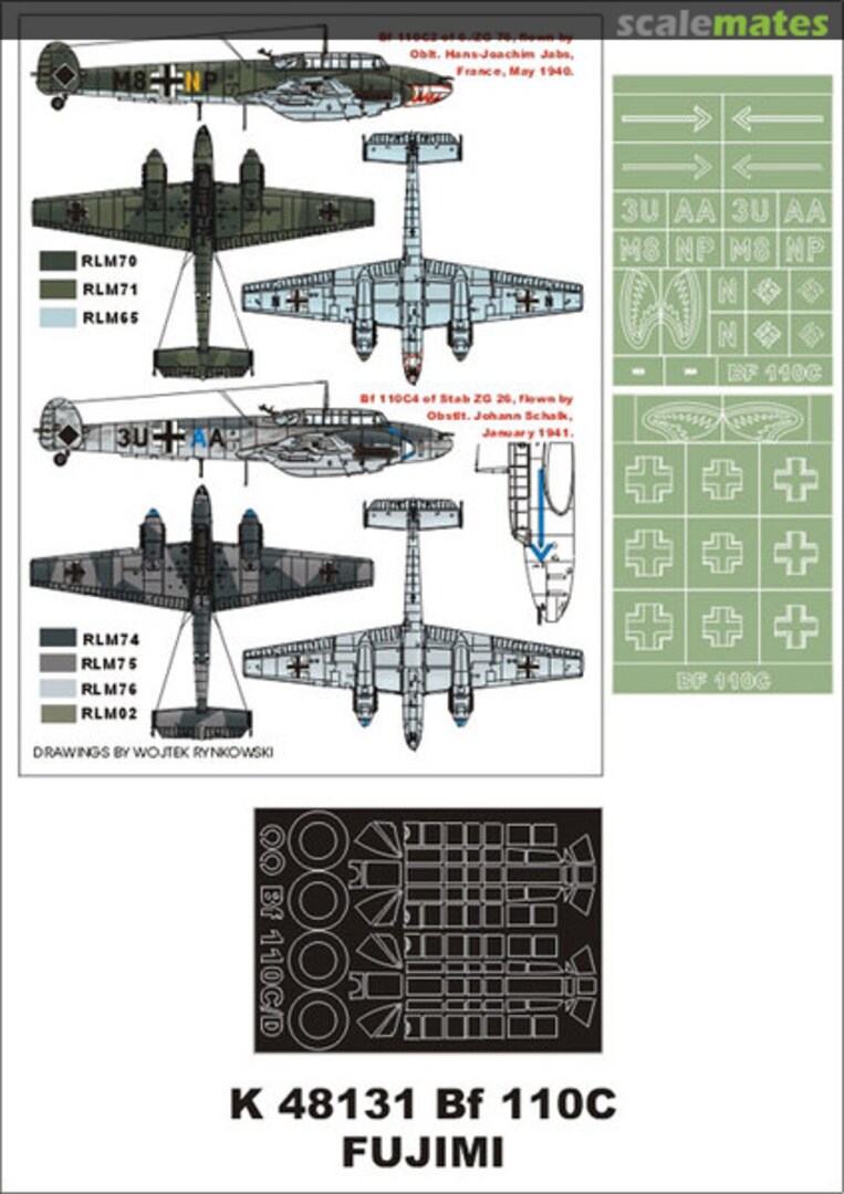 Boxart Messerschmitt Bf 110C/D K48131 Montex