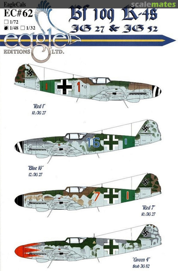 Boxart Bf 109K-4s EagleCals EC48-62 Eagle Editions