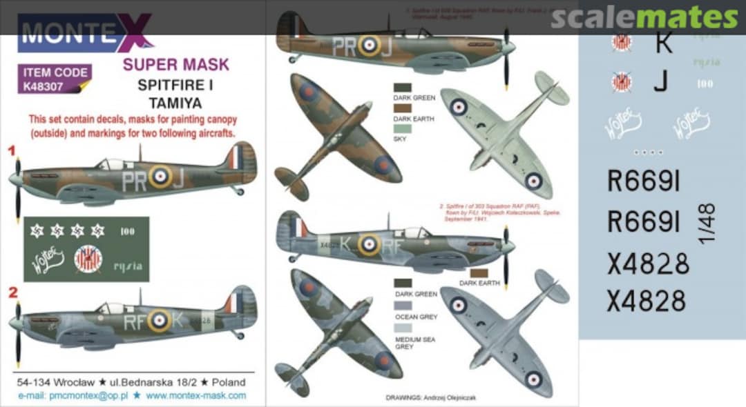 Boxart Spitfire Mk.I K48307 Montex