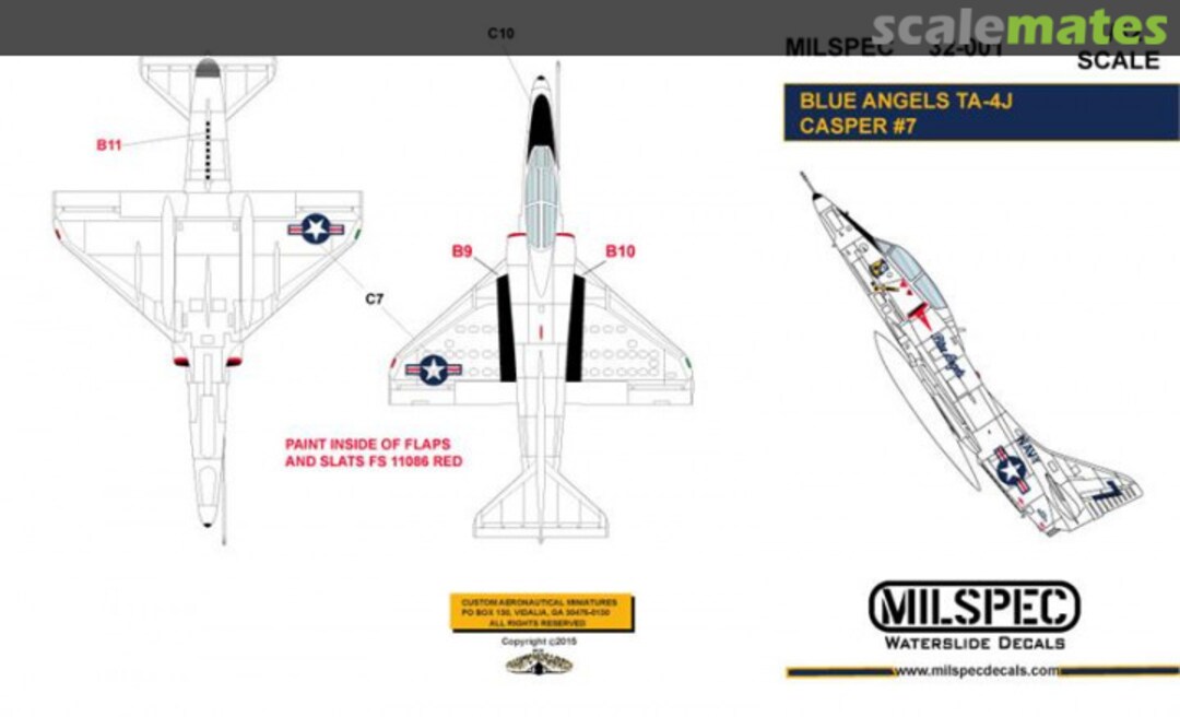 Boxart Blue Angels TA-4 Skyhawk Casper 32-001 Milspec