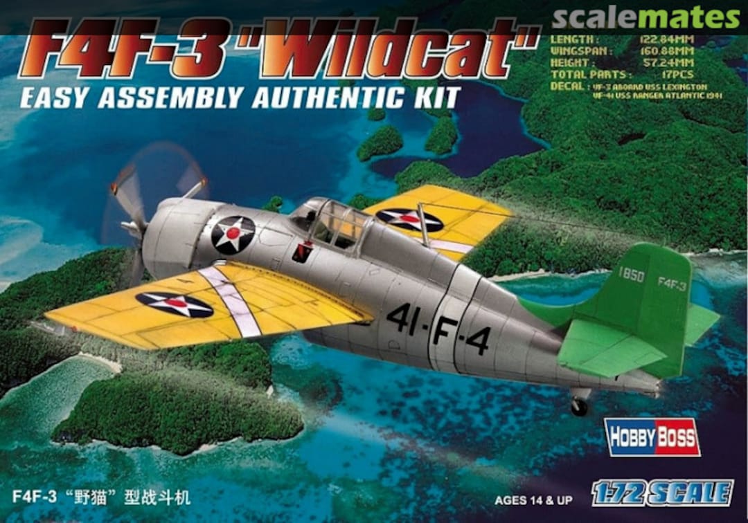 Boxart F4F-3 "Wildcat" 80219 HobbyBoss