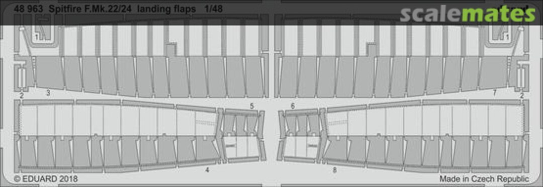 Boxart Spitfire F.Mk.22/24 landing flaps 48963 Eduard