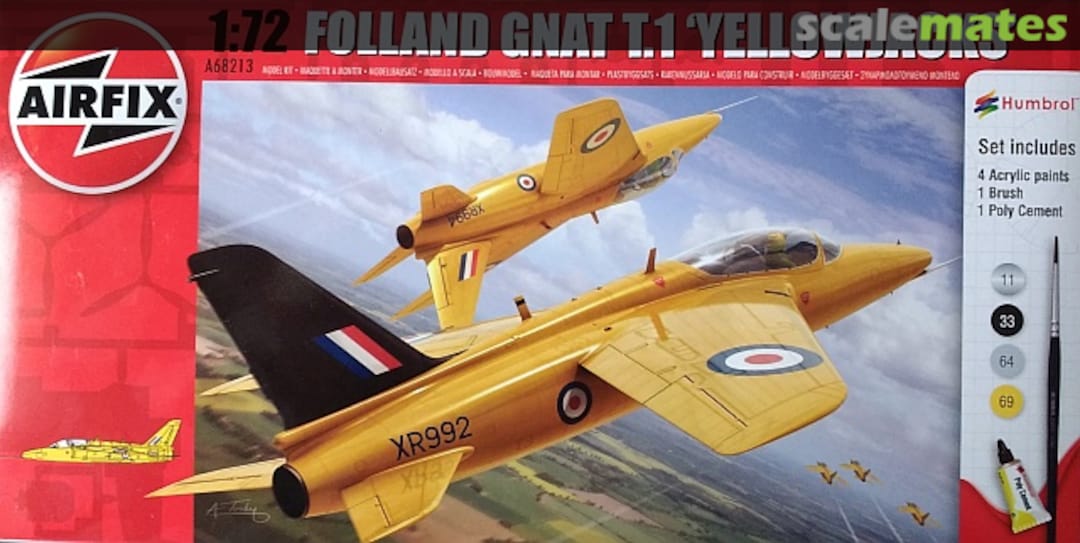 Boxart Folland Gnat T.1 'Yellowjacks' A68213 Airfix