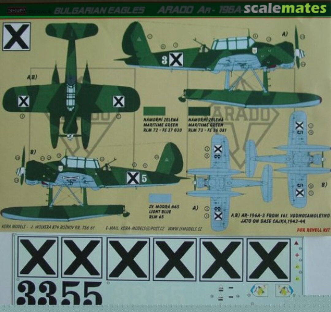 Boxart Arado Ar-196A-3 DEC3211 Kora Models