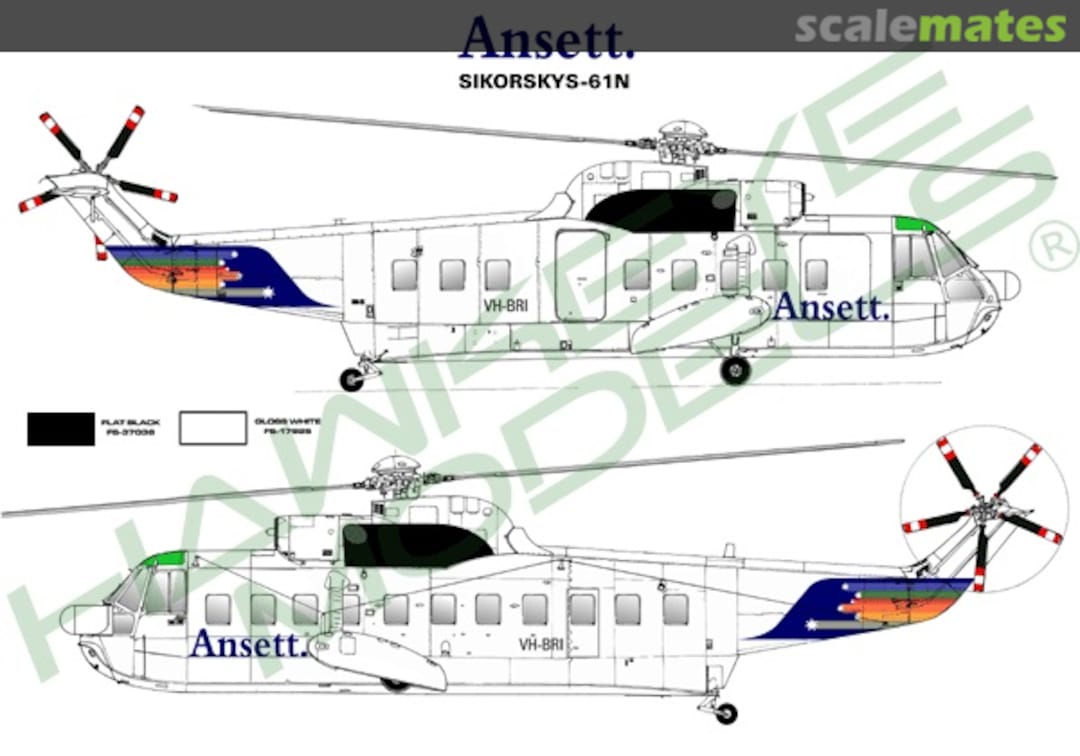 Boxart Ansett, Sikorsky S-61N CDS-115 Hawkeye Models