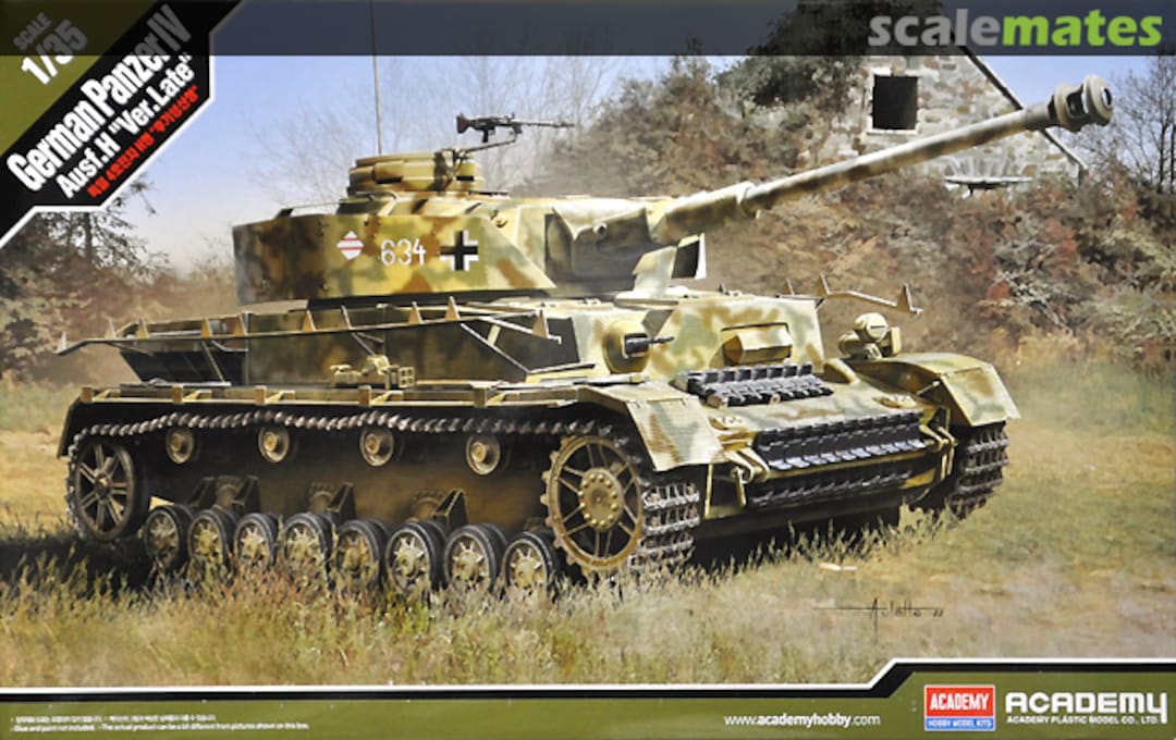 Boxart Panzer IV Ausf. H (late) 13528 Academy