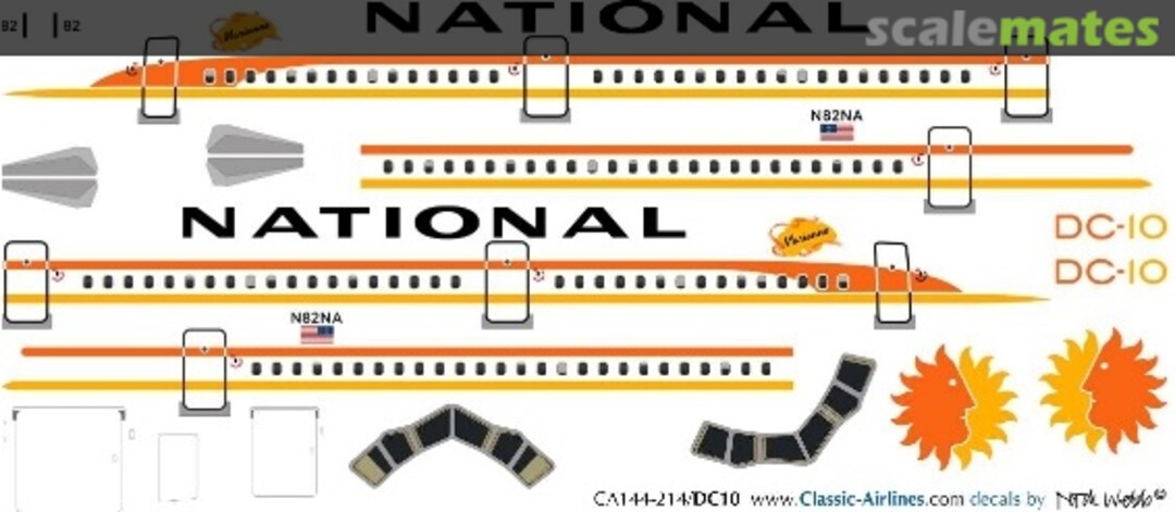 Boxart National DC10 CA144-214 Classic Airlines