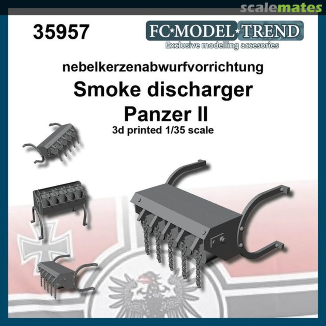 Boxart Nebelkerzenabwurfvorrichtung , Smoke Discharger, Panzer II 35957 FC Model Trend